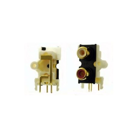 PRESA RCA C.S. 90° 2 POSTI VERTICALE