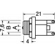PRESA ALIMENTAZIONE DC Ø 5,5MM/2,5MM GHIERA MET