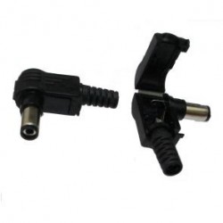 SPINA ALIMENTAZIONE DC Ø 5,5MM INT 2,5MM 90° PROFESS