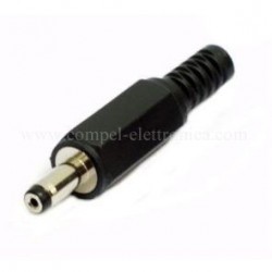 SPINA ALIMENTAZIONE DC Ø 5,5MM INTERNO 1,7MM IN PVC