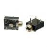PRESA JACK STEREO Ø 3,5MM THT DOPPIO INTERRUTTORE
