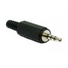 SPINA JACK STEREO Ø 3,5MM 4 POLI PVC qualità superiore JAPAN
