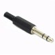 SPINA JACK STEREO Ø 6,3MM PVC Professionale qualità superiore JAPAN