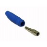 PRESA A BANANA DIAM. 4MM FLESSIBILE PVC BLU