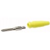 SPINA A BANANA DIAM. 4MM FLESSIBILE CON FORO GIALLA