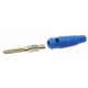 SPINA A BANANA DIAM. 4MM FLESSSIBILE CON FORO BLU