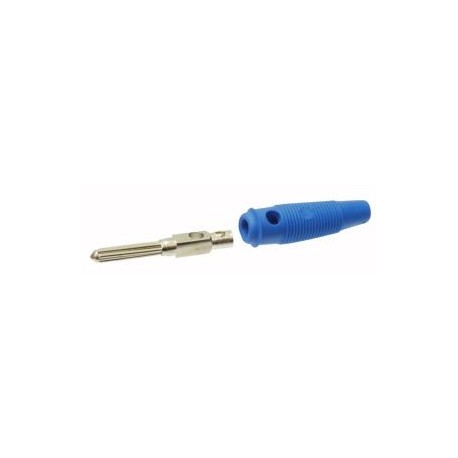 SPINA A BANANA DIAM. 4MM FLESSSIBILE CON FORO BLU