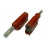 SPINA BANANA DI SICUREZZA 60V 30A IEC1010 DIAM. 4MM ROSSA