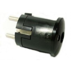 SPINA RETE SCHUKO 16A 250VAC NERA