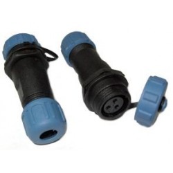 PRESA SP13 FEMMINA VOLANTE 3 POLI IP68 FILETTATURA ESTERNA