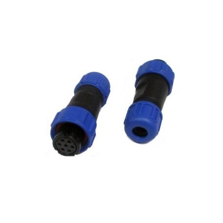 PRESA SP13 FEMMINA VOLANTE 7 POLI IP68 FILETTATURA INTERNA