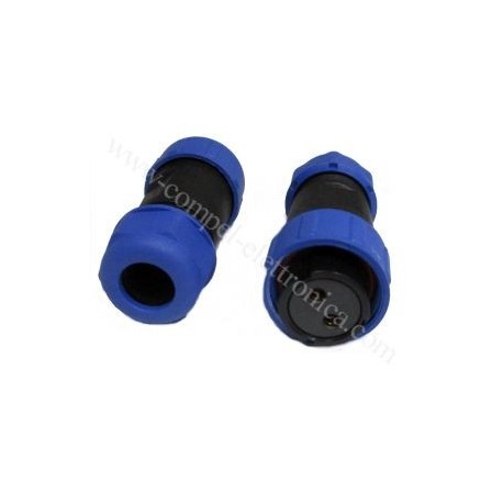 PRESA SP21 FEMMINA VOLANTE 2 POLI IP68 FILETTATURA INTERNA