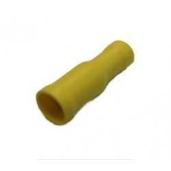 FASTON FEMMINA TONDO ISOLATO D5 GIALLO