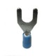CAPICORDA A FORCELLA FORO VITE D.6,5MM BLU