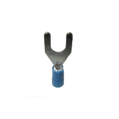 CAPICORDA A FORCELLA FORO VITE D.6,5MM BLU