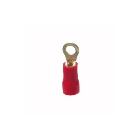 CAPICORDA OCCHIELLO FORO VITE D3,2MM ROSSO