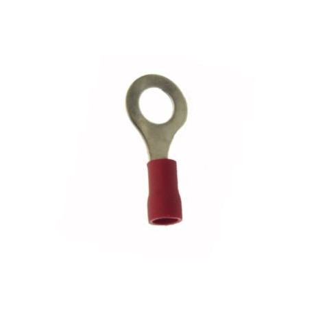 CAPICORDA OCCHIELLO FORO VITE D6,5MM ROSSO