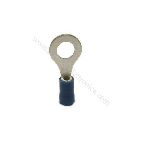 CAPICORDA OCCHIELLO FORO VITE D8,4MM BLU