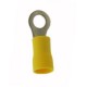 CAPICORDA OCCHIELLO FORO VITE D5,3MM GIALLO