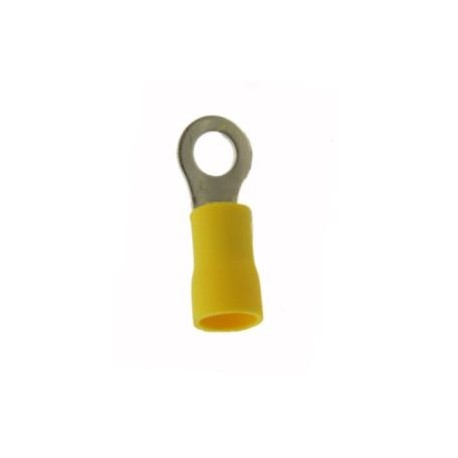 CAPICORDA OCCHIELLO FORO VITE D5,3MM GIALLO