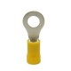 CAPICORDA OCCHIELLO FORO VITE D6,5MM GIALLO