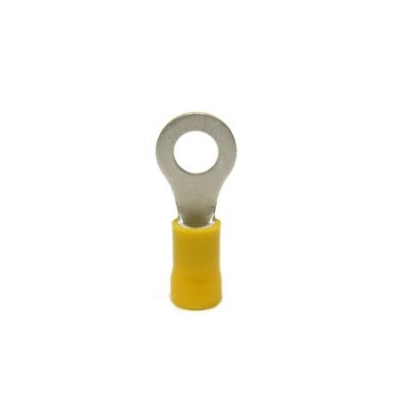 CAPICORDA OCCHIELLO FORO VITE D6,5MM GIALLO