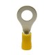 CAPICORDA OCCHIELLO FORO VITE D10,5MM GIALLO