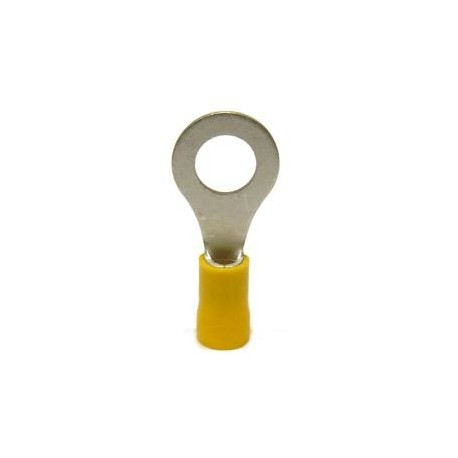 CAPICORDA OCCHIELLO FORO VITE D10,5MM GIALLO