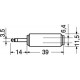 ADATTATORE SPINA 3,5 STEREO A PRESA 6,3 STEREO