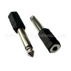 ADATTATORE SPINA 6,3 MONO A PRESA 3,5 STEREO