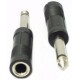 ADATTATORE SPINA 6,3 MONO A PRESA 6,3 STEREO