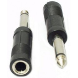 ADATTATORE SPINA 6,3 MONO A PRESA 6,3 STEREO