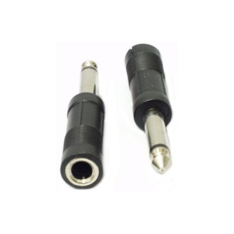 ADATTATORE SPINA 6,3 MONO A PRESA 6,3 STEREO