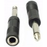 ADATTATORE SPINA 6,3 MONO A PRESA 6,3 STEREO