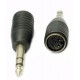 ADATTATORE SPINA 6,3 STEREO A PRESA 5 POLI DIN