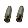 ADATTATORE PRESA RCA A PRESA RCA METALLO GOLD PROFESSIONALE