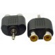ADATTATORE SPINA 3,5 STEREO A 2 PRESE RCA