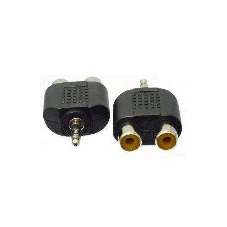 ADATTATORE SPINA 3,5 STEREO A 2 PRESE RCA