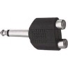 ADATTATORE SPINA 6,3 MONO A 2 PRESE RCA