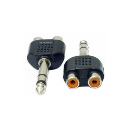 ADATTATORE SPINA 6,3 STEREO A 2 PRESE RCA