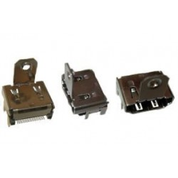 PRESA HDMI 19 PIN SMD CON ALETTA DI FISSAGGIO