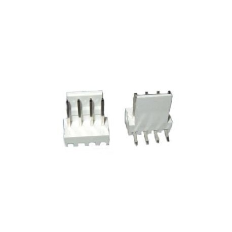 CONNETTORE MASCHIO FILA SINGOLA C.S. 4 POLI P. 2,54MM 90°