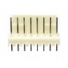 CONNETTORE MASCHIO FILA SINGOLA C.S. 8 POLI P. 2,54MM BIANCO