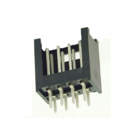 CONNETTORE MASCHIO DOPPIA FILA C.S. 4X2POLI P2,54MM