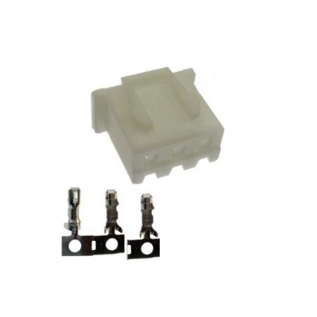 CONNETTORE FEMMINA 3 POLI CON PIN PASSO 2,5MM