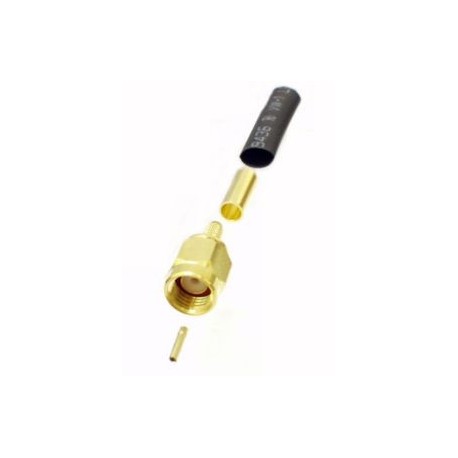 SPINA SMA VOLANTE REVERSE CRIMPARE PER RG174 GOLD