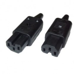 PRESA TRIPOLARE CON SCANALATURA 10A 250VAC VDE C13