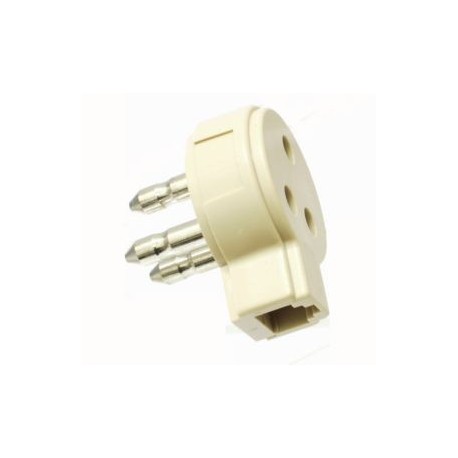 SPINA/PRESA TRIPOLARE CON PRESA 6P/2C MINI