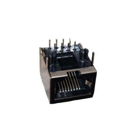 PRESA MODULARE RJ45 8P/8C CAT5/E SCHERMATA CIRC.STAMPATO