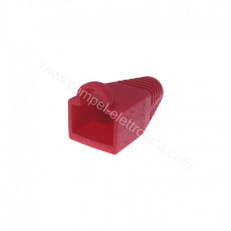 CAPPUCCIO PER CONNETTORE RJ45 8P ROSSO